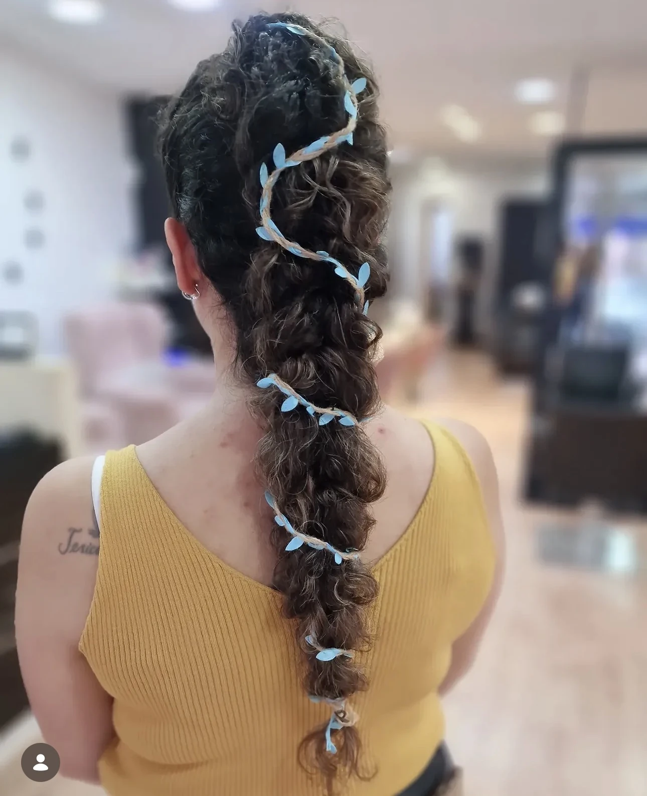 Peinado trenzado para evento